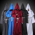 Halloween Costumes Monk Hooded Robe Cloak Cape Friar Medieval Priest Comic Con Party Costumes - menochic